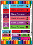 School & Stationary Name Labels (A5 - 26 labels)