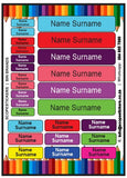 School & Stationary Name Labels (A5 - 26 labels)
