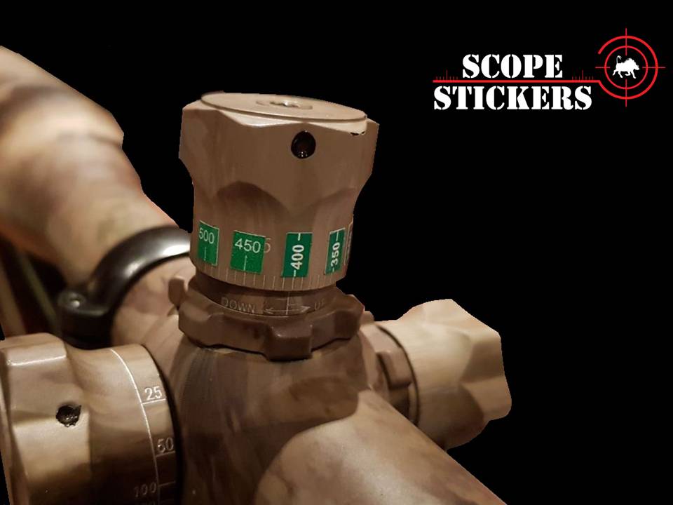 Centrefire turret labels - Veldskiet (400) – Scope Stickers